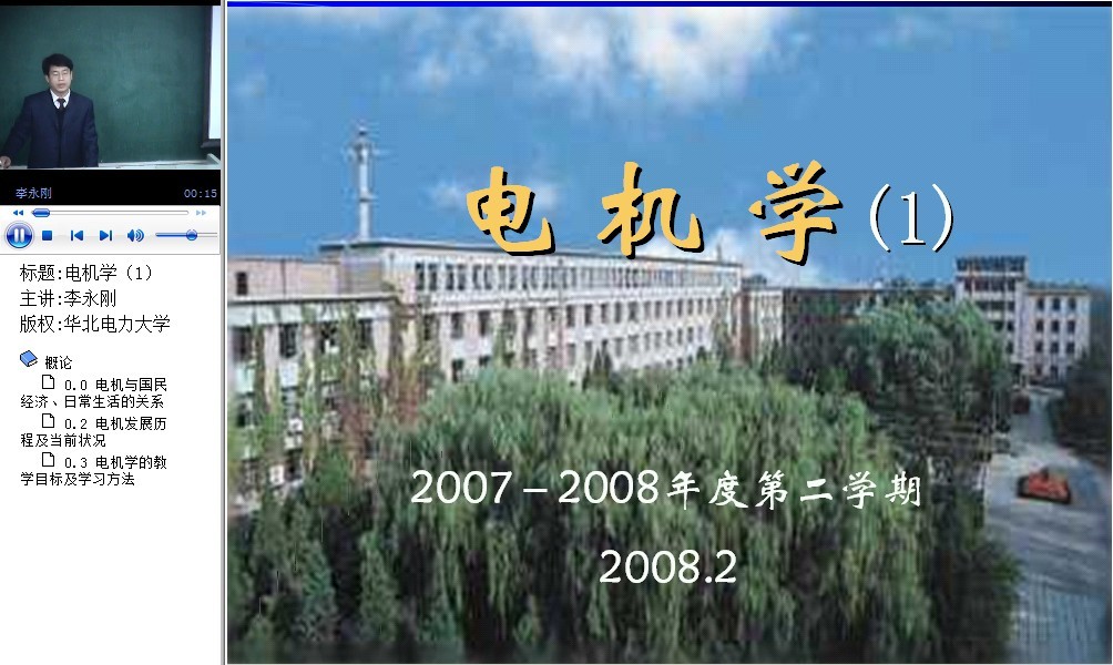 华北电力大学电机学87讲视频