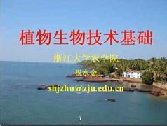 浙江大学植物生物技术基础